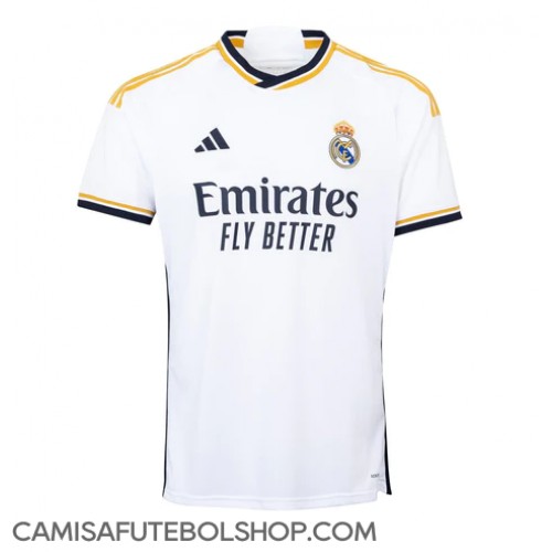 Camisa de time de futebol Real Madrid Replicas 1º Equipamento 2023-24 Manga Curta